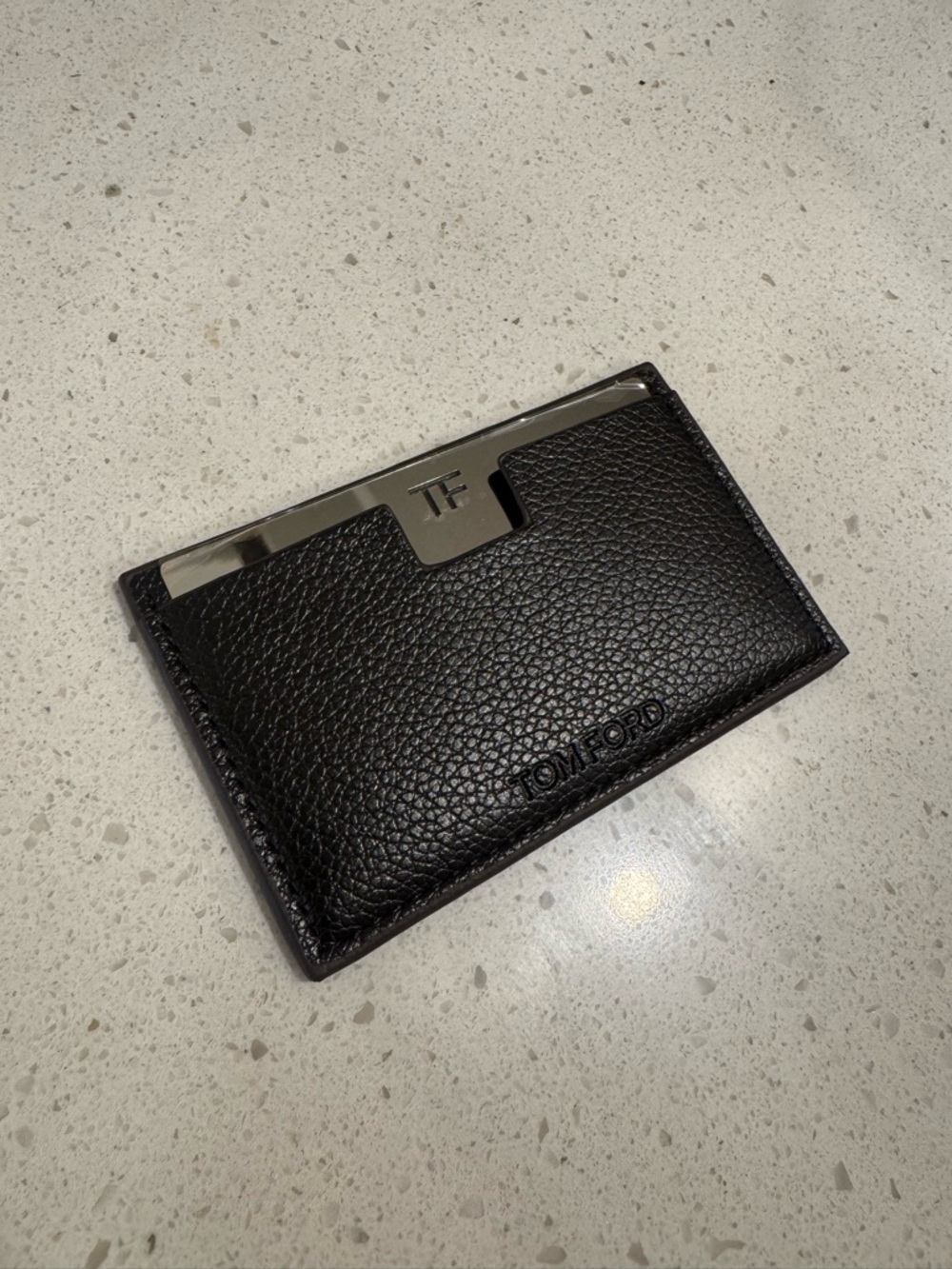 BRAND NEW / NEVER USED Tom Ford Black Leather Card Holder